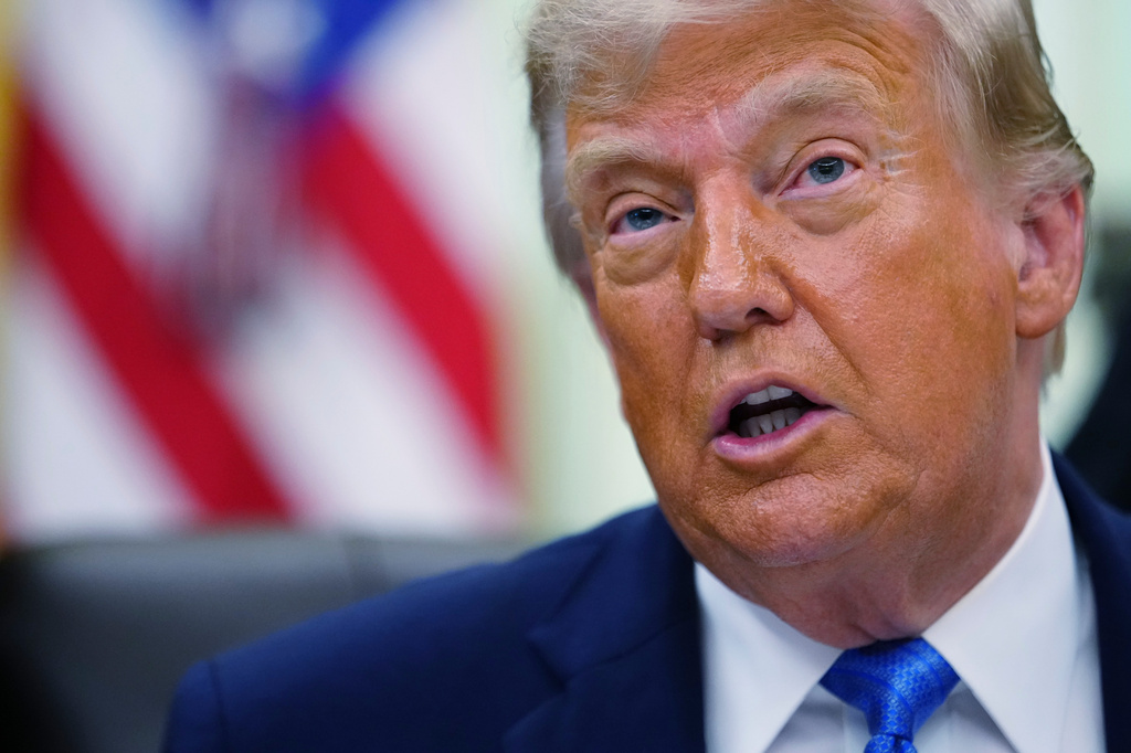 President Donald Trump speaks in the Oval Office of the White House, Wednesday, June 10, 2026, in Washington. (AP Photo/Julia Demaree Nikhinson)