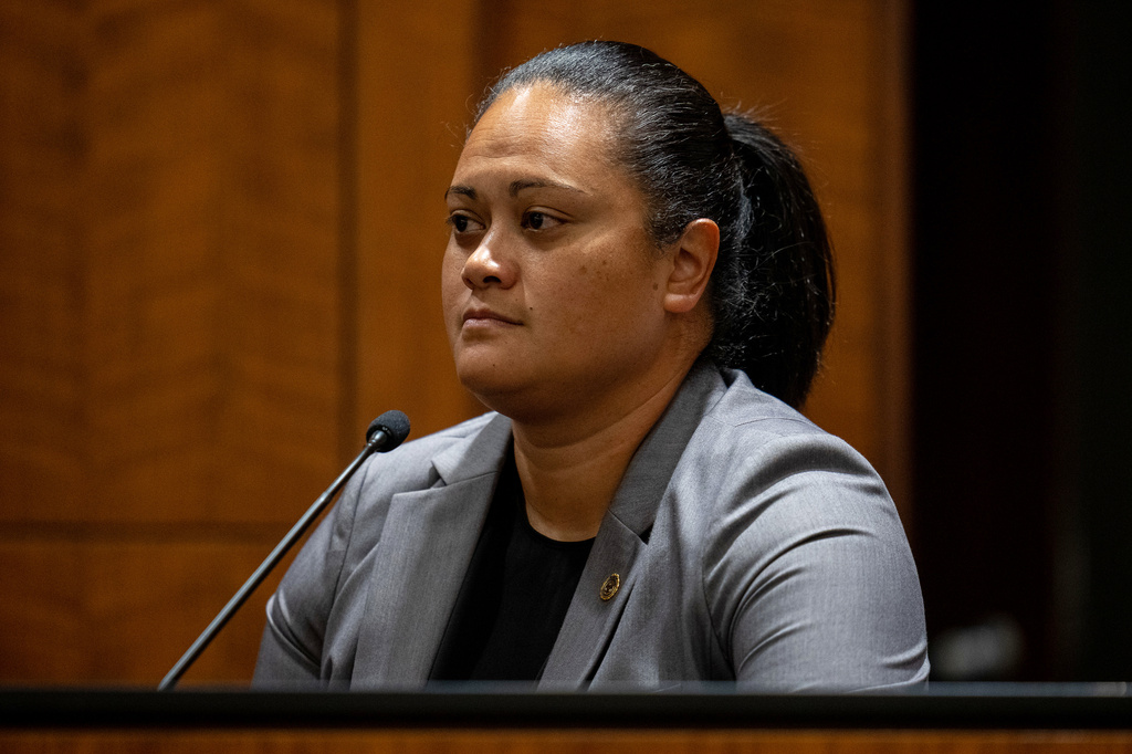 Utah Department of Public Safety Sergeant Jennifer Faumuina testifies during a preliminary hearing in Fourth District Court for Tyler Robinson, who is accused of fatally shooting Charlie Kirk, in Provo on Tuesday, July 7, 2026. (Trent Nelson/The Salt Lake Tribune via AP, Pool)