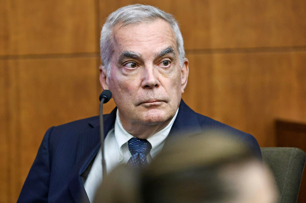 Forensic Psychiatrist Dr. Gregory Saathoff is called as a witness by the prosecution during Lindsay Clancy's murder trial in Plymouth Superior Court in Plymouth, Mass., Tuesday, Aug. 25, 2026. (Greg Derr/The Patriot Ledger via AP, Pool)