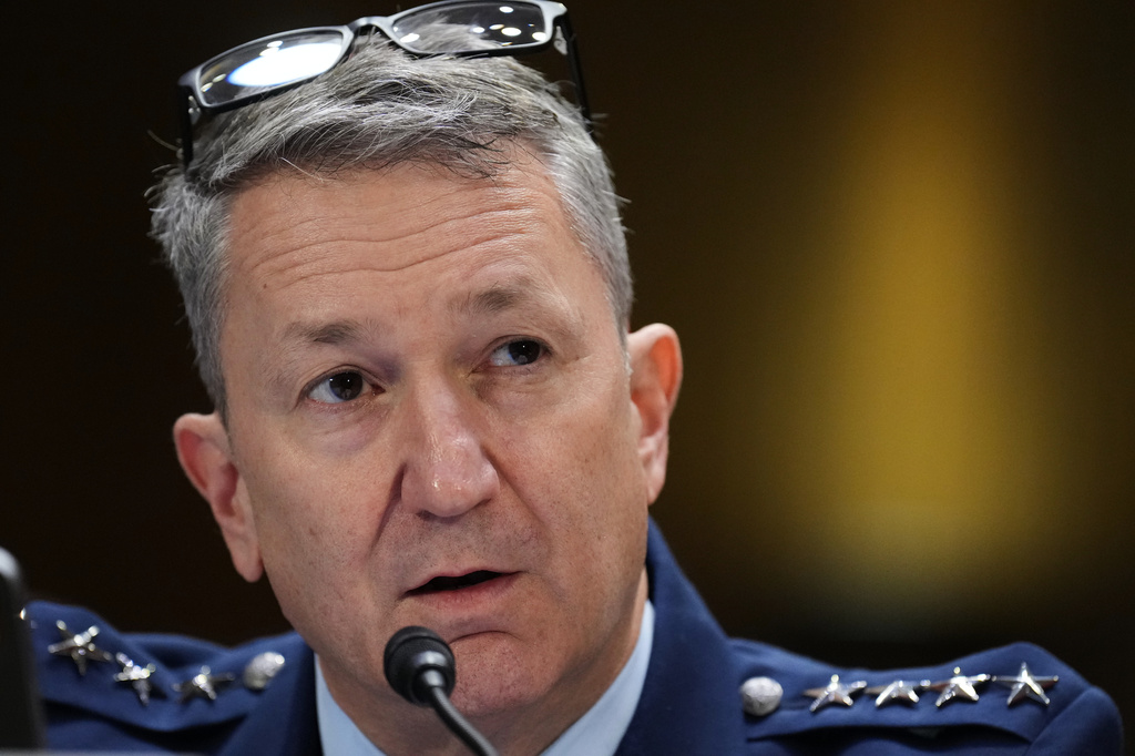 FILE - Chairman of the Joint Chiefs of Staff Gen. Dan Caine testifies at a Senate Appropriations Committee hearing, July 21, 2026, on Capitol Hill in Washington. (AP Photo/Jacquelyn Martin, file)