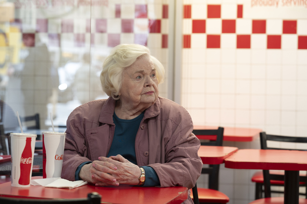 This image released by Sony Pictures Classics shows June Squibb in a scene from "Eleanor the Great." (Jojo Whilden/Sony Pictures Classics via AP)