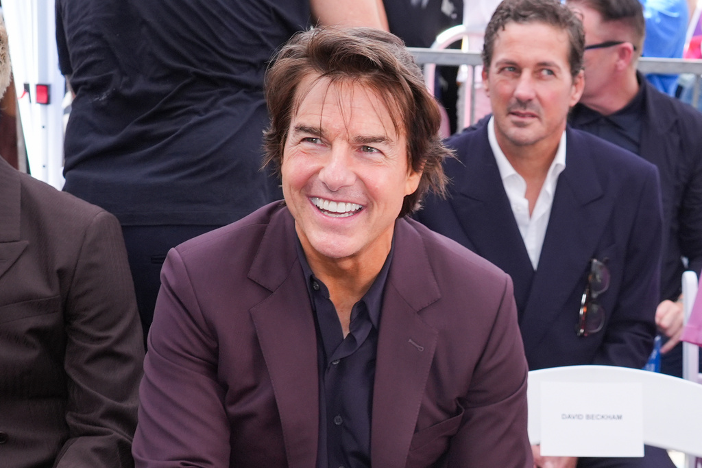 FILE - Tom Cruise attends a ceremony honoring David Beckham with a star on the Hollywood Walk of Fame in Los Angeles on June 12, 2026. (AP Photo/Chris Pizzello, File)