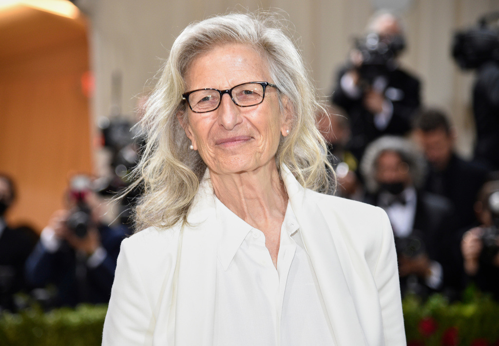 FILE - Annie Leibovitz attends The Metropolitan Museum of Art's Costume Institute benefit gala celebrating the opening of the "In America: An Anthology of Fashion" exhibition, May 2, 2022, in New York. (Photo by Evan Agostini/Invision/AP, File)