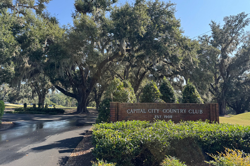 A sign for the Capital City Country Club stands, Oct. 22, 2025 in Tallahassee, Fla. (AP Photo/Kate Payne) A sign for the Capital City Country Club stands, Oct. 22, 2025 in Tallahassee, Fla. (AP Photo/Kate Payne)