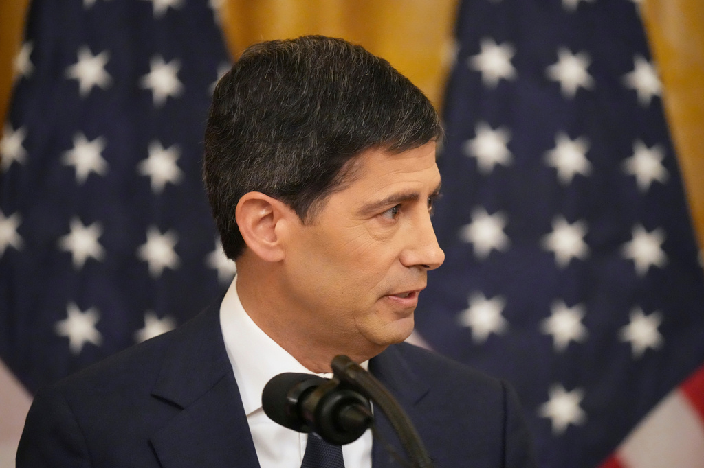 Federal Reserve Chairman Kevin Warsh speaks during his swearing-in in the East Room of the White House, Friday, May 22, 2026, in Washington. (AP Photo/Alex Brandon)