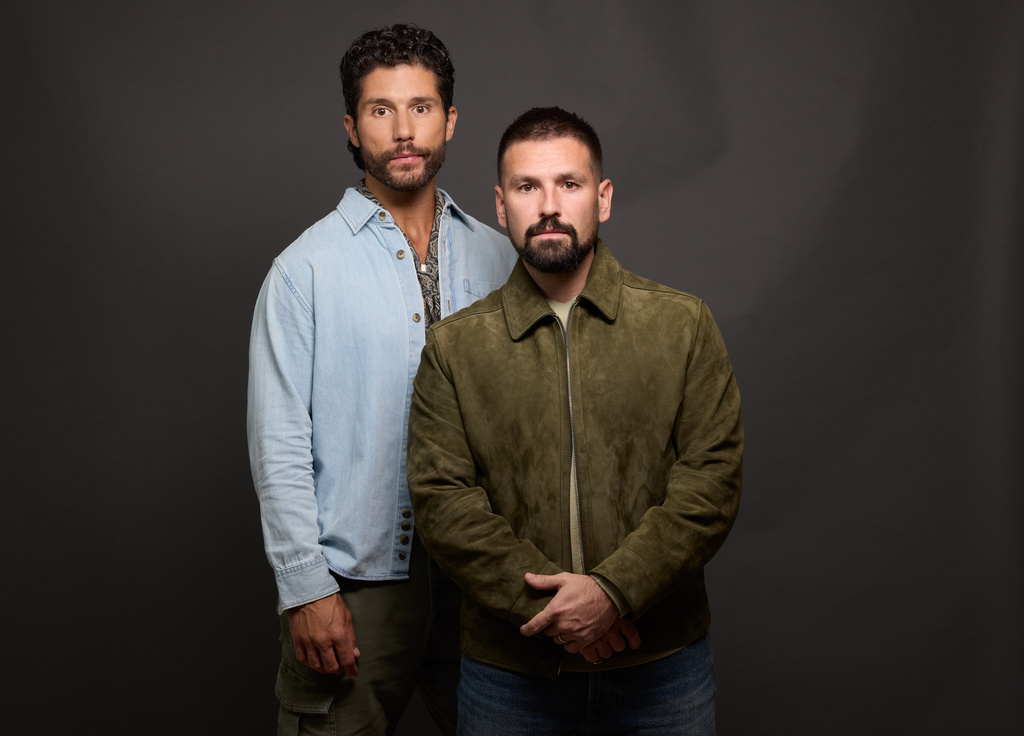 Dan Smyers, left, and Shay Mooney of Dan + Shay pose for a portrait on Thursday, July 30, 2026, in New York. (Photo by Matt Licari/Invision/AP)