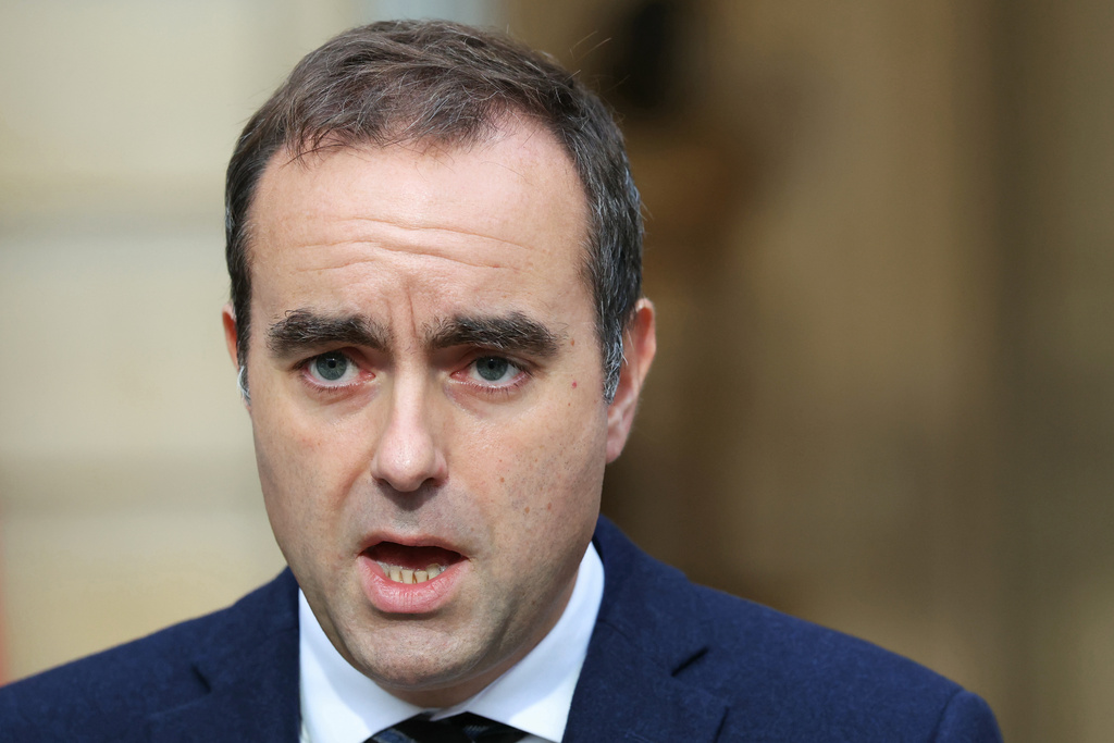 French Prime Minister Sebastien Lecornu delivers a statement at the Hotel Matignon in Paris, Friday Oct. 3, 2025, before a round of consultations with political parties ahead of the announcement of the new government. (Alain Jocard, Pool Photo via AP)