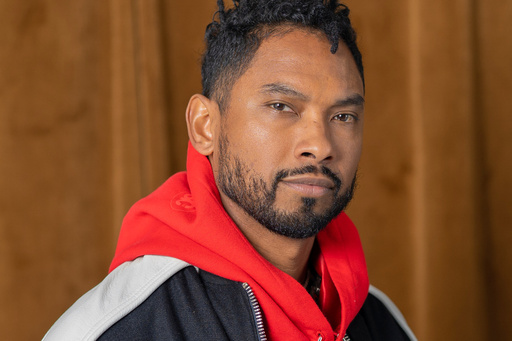 Miguel poses for a portrait in New York on Oct. 14, 2025. (AP Photo/Gary Gerard Hamilton) Miguel poses for a portrait in New York on Oct. 14, 2025. (AP Photo/Gary Gerard Hamilton)