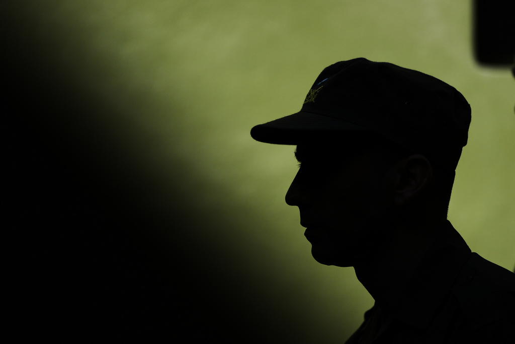 FILE - Argentine gendarmerie officer Nahuel Gallo arrives to give a press conference days after being released from a Venezuelan prison in Buenos Aires, Argentina, March 4, 2026. (AP Photo/Natacha Pisarenko, File)