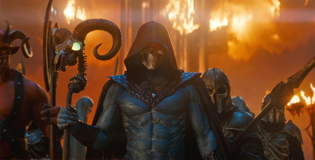 This image released by Amazon MGM Studios shows Jared Leto in a scene from "Masters of the Universe." (Amazon MGM Studios via AP)
