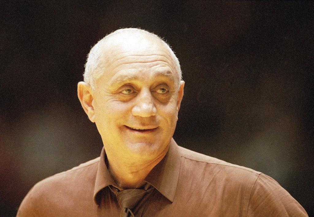 FILE - In this 1987 photo, University of Nevada basketball coach Jerry Tarkanian is shown. (AP Photo/File)