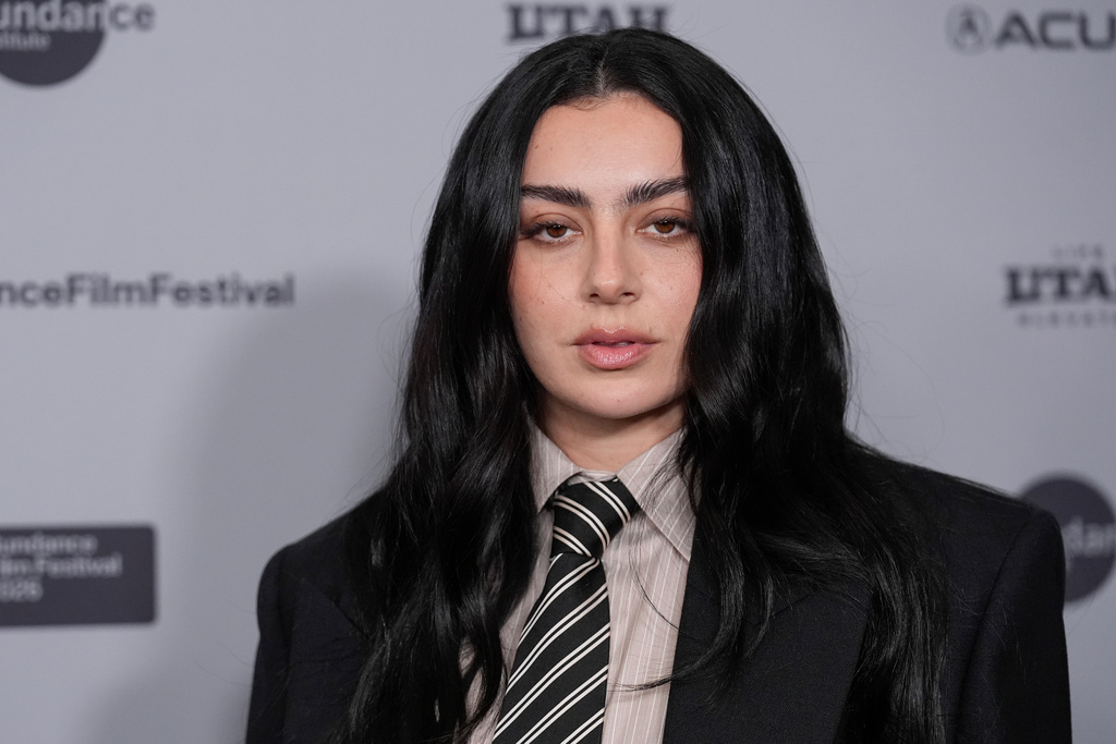 Charli xcx attends the premiere of "The Moment" during the Sundance Film Festival on Friday, Jan. 23, 2026, at Eccles Center in Park City, Utah. (AP Photo/Chris Pizzello)