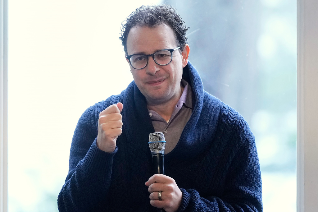 FILE - Dario Amodei, CEO & Co-Founder of Anthropic, speaks on a panel at the convening of the International Network of AI Safety Institutes at the Golden Gate Club at the Presidio in San Francisco, Nov. 20, 2024. (AP Photo/Jeff Chiu, File)