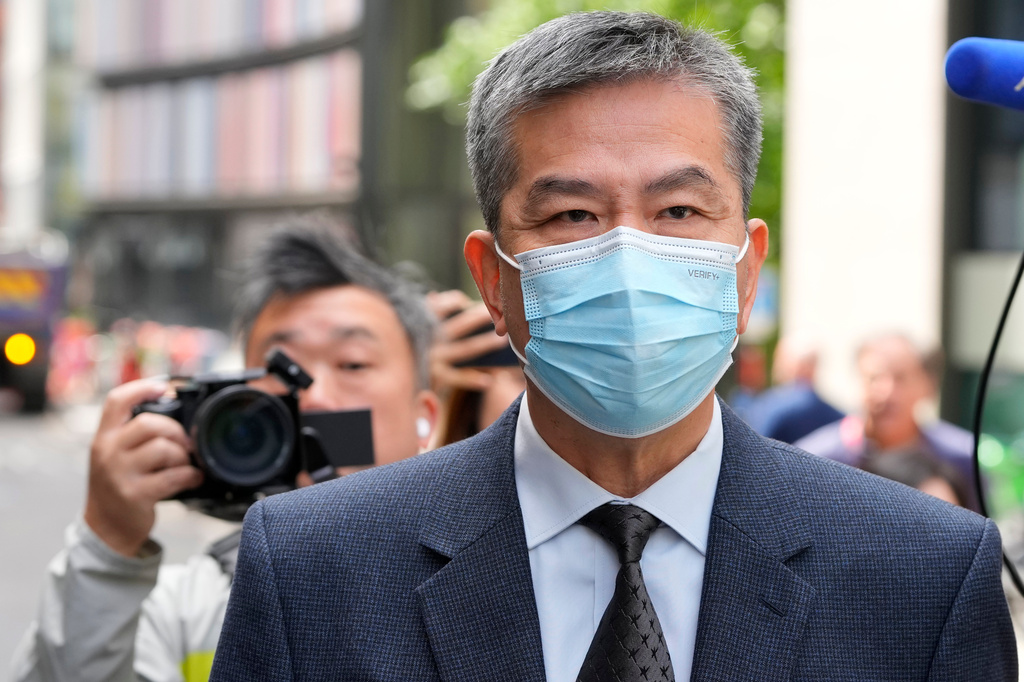 FILE - Chung Biu Yuen leaves The Old Bailey in London on May 24, 2024. (AP Photo/Kirsty Wigglesworth, File)