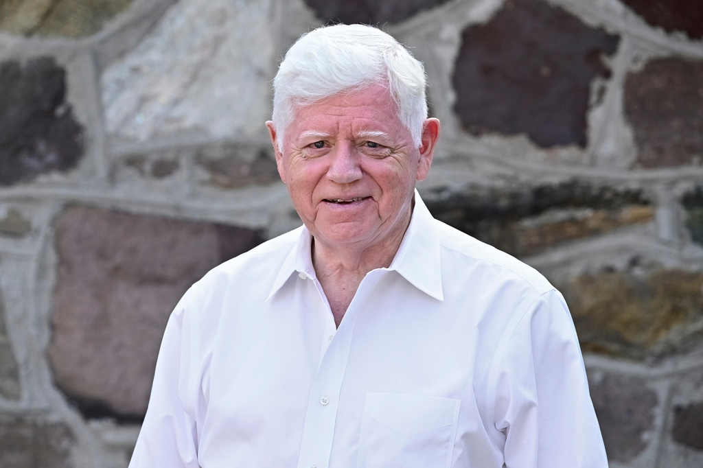 U.S. Rep. John Larson, D-Conn., poses for a portrait, Saturday, July 25, 2026, in Bristol, Conn. (AP Photo/Jessica Hill)