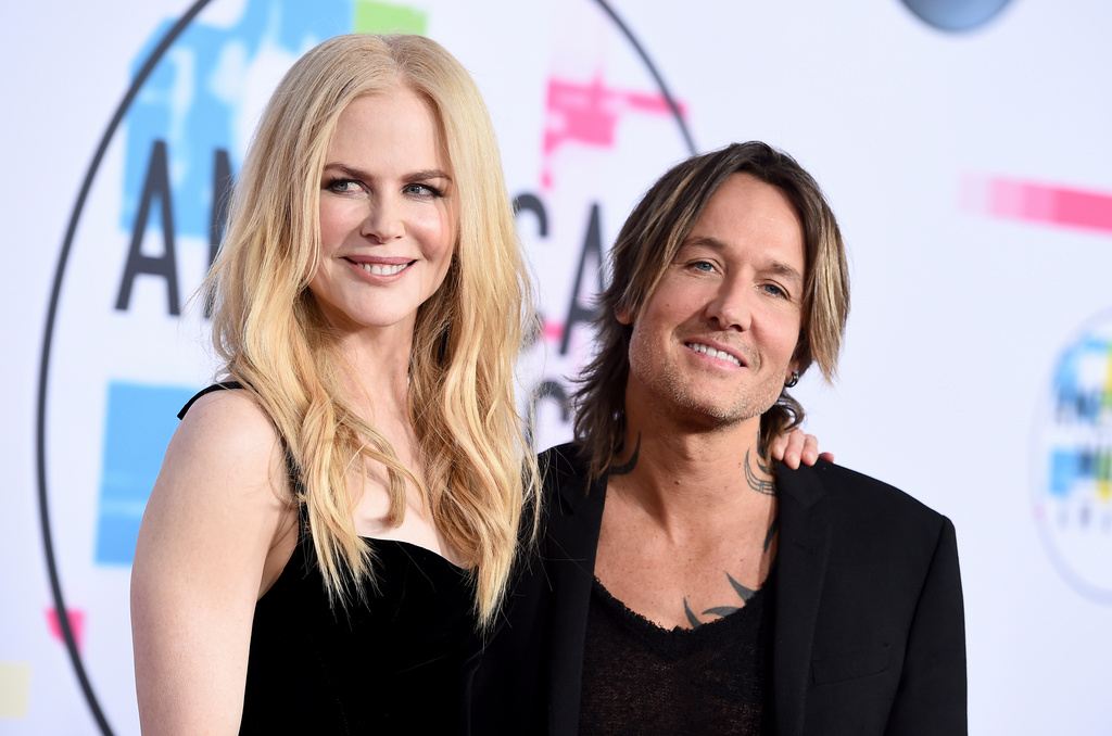 FILE - Nicole Kidman, left, and Keith Urban arrive at the American Music Awards on Nov. 19, 2017, in Los Angeles. (Photo by Jordan Strauss/Invision/AP, File)