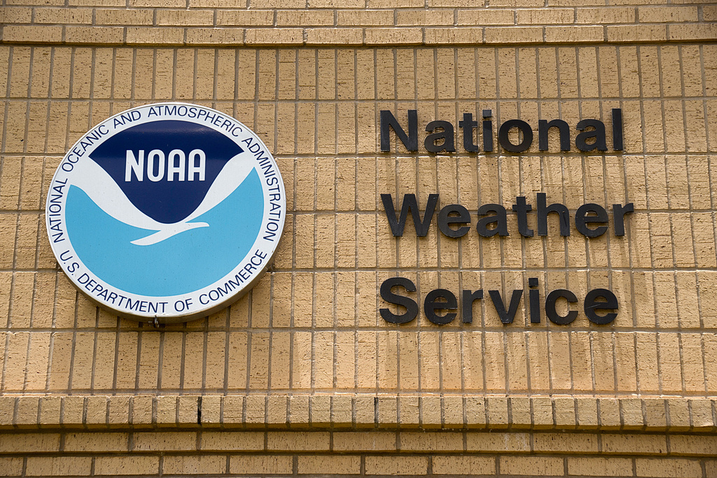 FILE - This photo shows the National Weather Service monitoring station in Brownville, Texas, May 23, 2014. (David Pike/Valley Morning Star via AP, File)