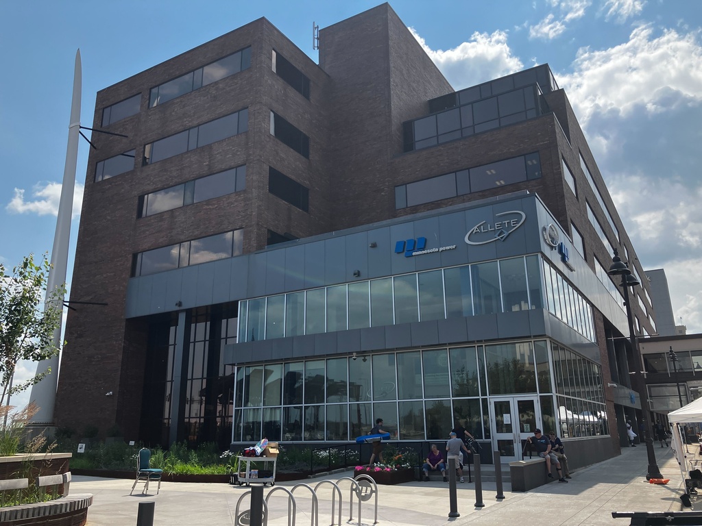 Allete and Minnesota Power headquarters in Duluth, Minn., is shown in 2024. (Brooks Johnson/Star Tribune via AP)