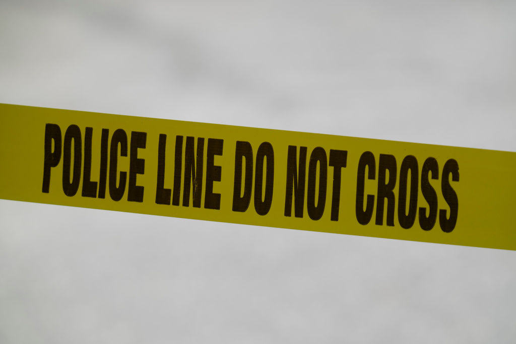 FILE - Police tape is used in Chester, Pa., Wednesday, May 22, 2024. (AP Photo/Matt Rourke, File)