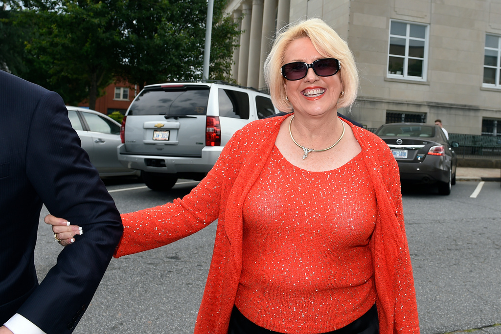FILE - Brooke Covington, a member of the Word of Faith Fellowship church in Spindle, N.C., leaving a hearing at Rutherford County Courthouse in Rutherfordton, N.C., May 19, 2017. (AP Photo/Kathy Kmonicek, File)