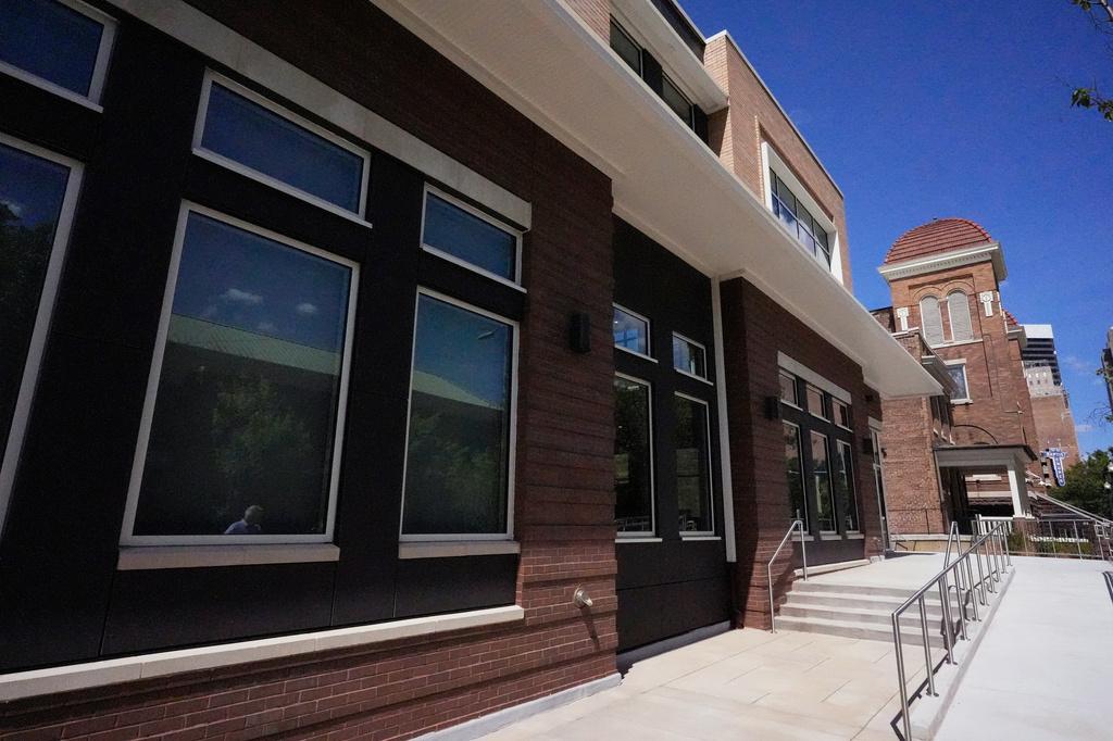 The 16th Street Education and Visitor Center is seen Wednesday, Sept. 9, 2026, in Birmingham, Ala. (AP Photo/Mike Stewart)