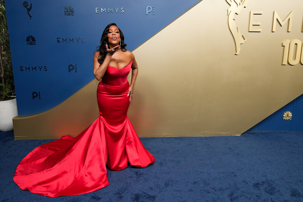 Niecy Nash Betts arrives at the 78th Emmy Awards on Monday, Sept. 14, 2026, at the Peacock Theater in Los Angeles. (AP Photo/Mark J. Terrill)
