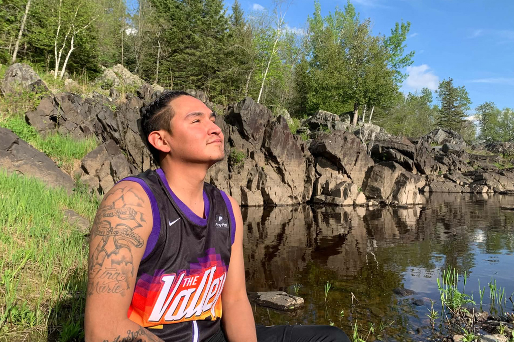 This photo provided by Kayla Jackson shows Peter Martin at Jay Cooke State Park in Carlton, Minn., May 21, 2021. (Kayla Jackson via AP)