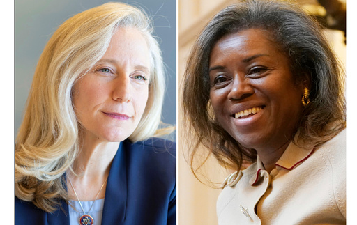 This combination photo of candidates for the Virginia governor's election shows Democrat Abigail Spanberger in Henrico County, Va., Nov. 25, 2024, left, and Republican Winsome Earle-Sears in Richmond, Va., Jan. 25, 2022. (AP Photo) This combination photo of candidates for the Virginia governor's election shows Democrat Abigail Spanberger in Henrico County, Va., Nov. 25, 2024, left, and Republican Winsome Earle-Sears in Richmond, Va., Jan. 25, 2022. (AP Photo)