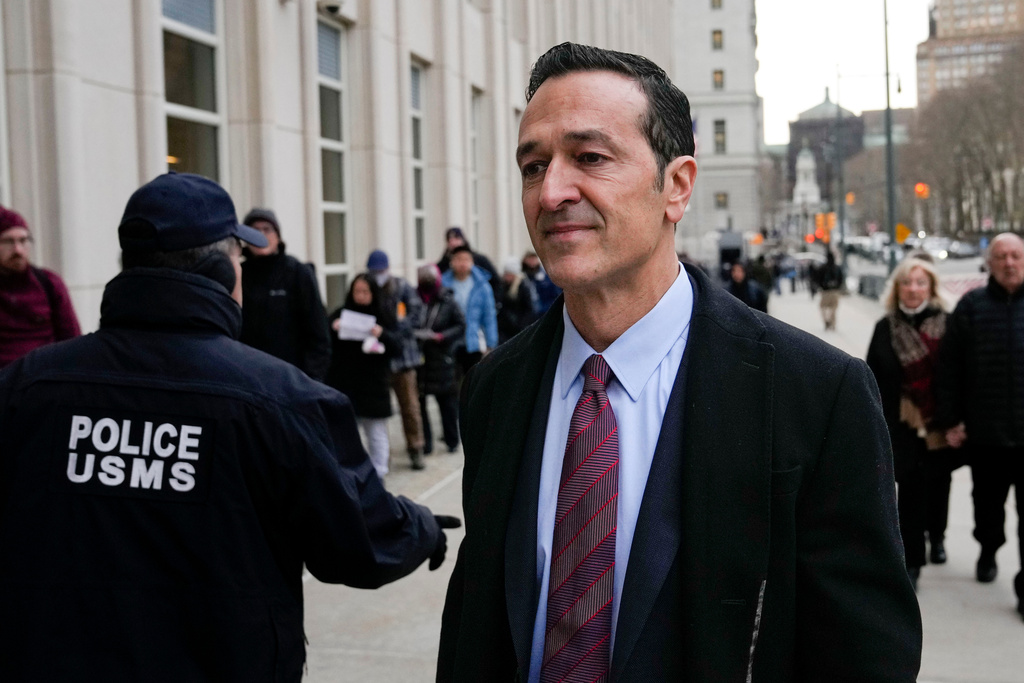 FILE - Former 21st Century Fox executive Hernan Lopez arrives at federal court, Jan. 17, 2023, in the Brooklyn borough of New York. (AP Photo/John Minchillo, File)