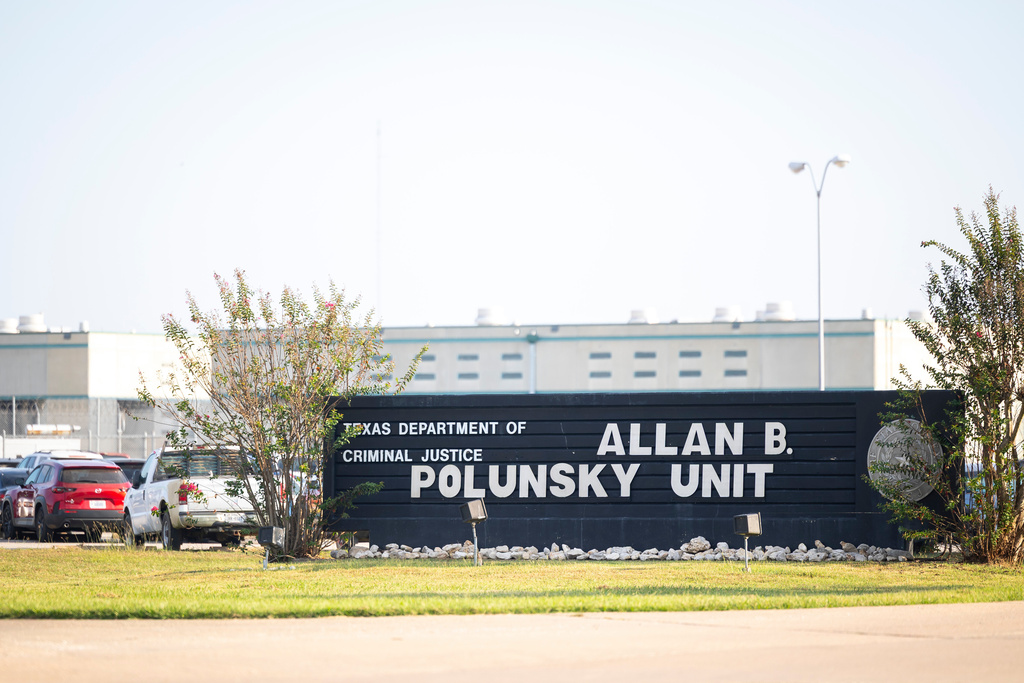 The Allan B. Polunsky Unit prison in Livingston, Texas, is seen on Wednesday, Oct. 1, 2025. (AP Photo/Annie Mulligan)