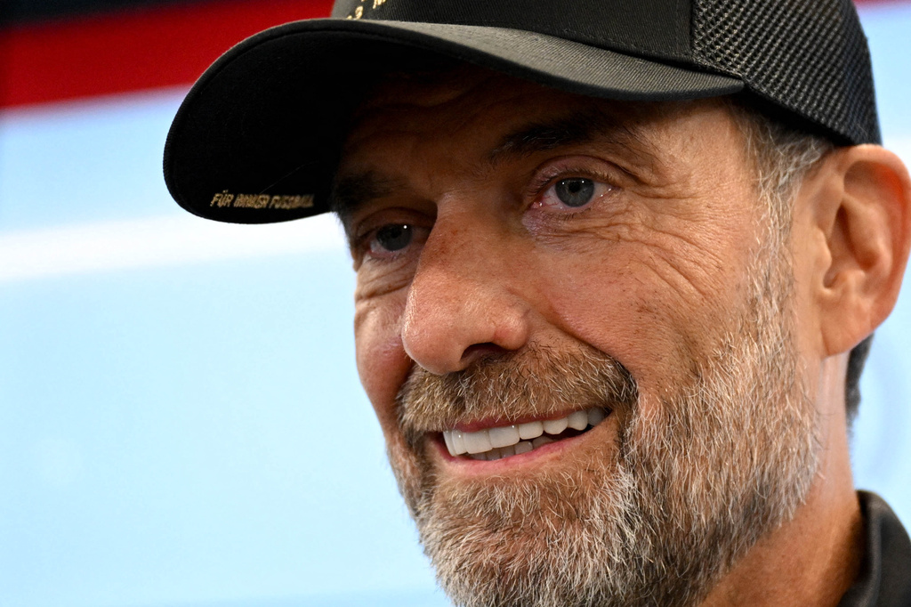 Head coach of the German national soccer team Juergen Klopp speaks during a press conference one week ahead of their first Nations League match, in Frankfurt, Germany, Thursday Sept. 17. 2026. (Boris Roessler/dpa via AP)