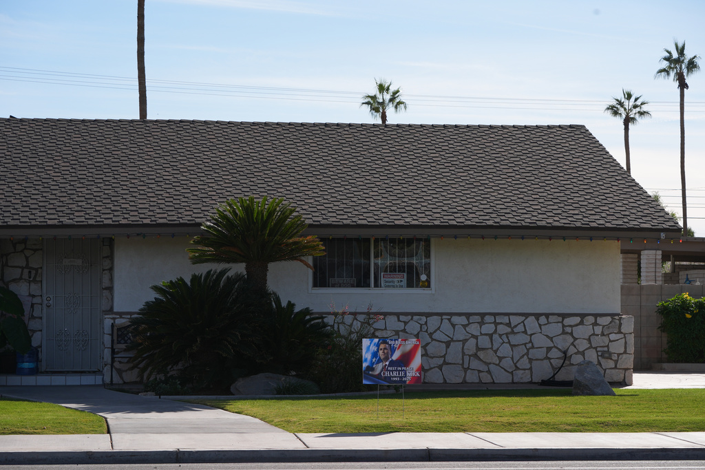 The home of Michael Abatti is seen Friday, Dec. 12, 2025, in El Centro, Calif. (AP Photo/Gregory Bull)