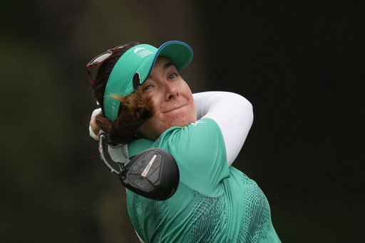 Hannah Green of Australia tees off on the fourth hole during the final between the United States team and Australia team for the LPGA International Crown golf tournament at the New Korea Country Club in Goyang, South Korea, Sunday, Oct. 26, 2025. (AP Photo/Lee Jin-man) Hannah Green of Australia tees off on the fourth hole during the final between the United States team and Australia team for the LPGA International Crown golf tournament at the New Korea Country Club in Goyang, South Korea, Sunday, Oct. 26, 2025. (AP Photo/Lee Jin-man)