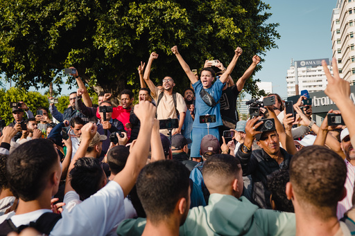 People protest against corruption and calling for healthcare and education reform, in Casablanca, Morocco, Thursday, Oct. 2, 2025. (AP Photo) People protest against corruption and calling for healthcare and education reform, in Casablanca, Morocco, Thursday, Oct. 2, 2025. (AP Photo)
