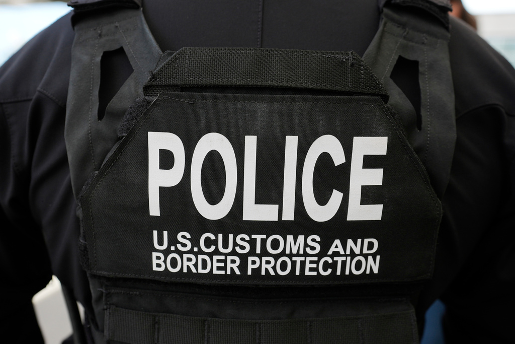 FILE - A U.S. Customs and Border Protection officer is seen on March 16, 2025, in San Diego. (AP Photo/Alex Brandon, File)