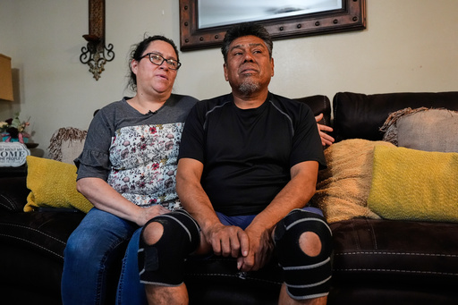 Celia Monreal and her husband Jorge, respond to a question during an interview at their home Wednesday, Oct. 8, 2025, in Tyler, Texas. (AP Photo/Tony Gutierrez) Celia Monreal and her husband Jorge, respond to a question during an interview at their home Wednesday, Oct. 8, 2025, in Tyler, Texas. (AP Photo/Tony Gutierrez)
