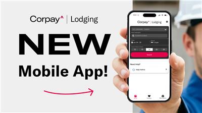 Meet the new Corpay Lodging mobile app&mdash;a cleaner, smarter, more powerful way for workforce travelers to book and manage hotel stays on the go.