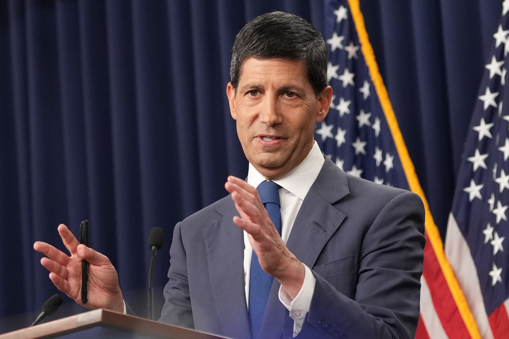 Federal Reserve Board Chairman Kevin Warsh speaks at a news conference at the Federal Reserve in Washington, Wednesday, July 29, 2026. (AP Photo/Mark Schiefelbein)