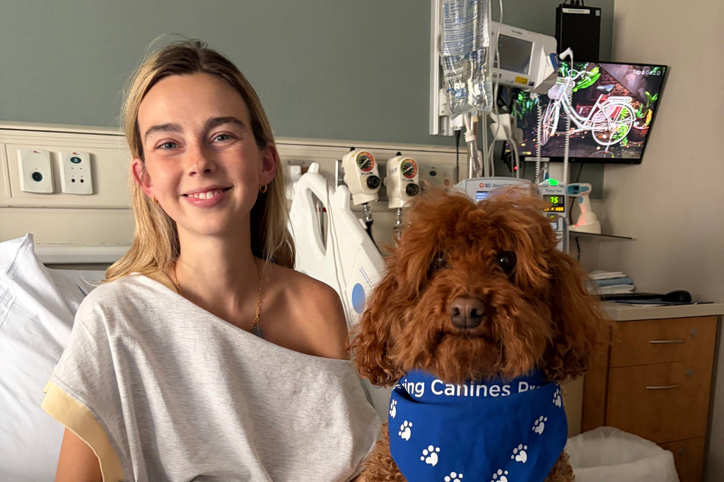 This undated photo provided by Elizabeth Morrow on Thursday, Aug. 6, 2026, shows Sydney Towle smiling for a photo. (Elizabeth Morrow via AP)