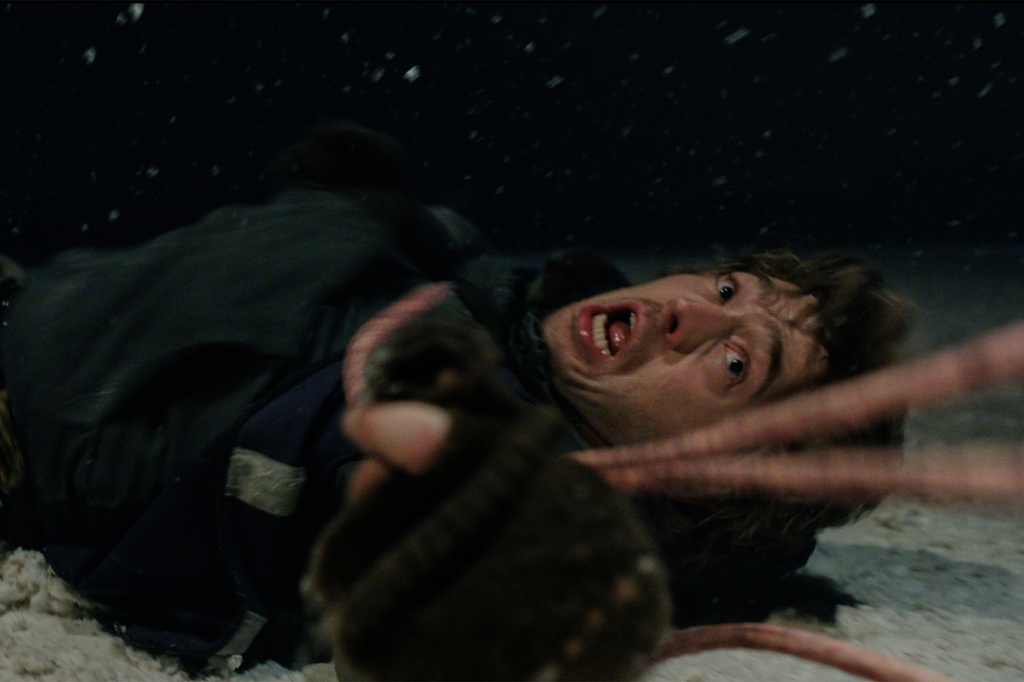 This image released by Sony Pictures shows Austin Abrams in a scene from "Resident Evil." (Sony Pictures via AP)
