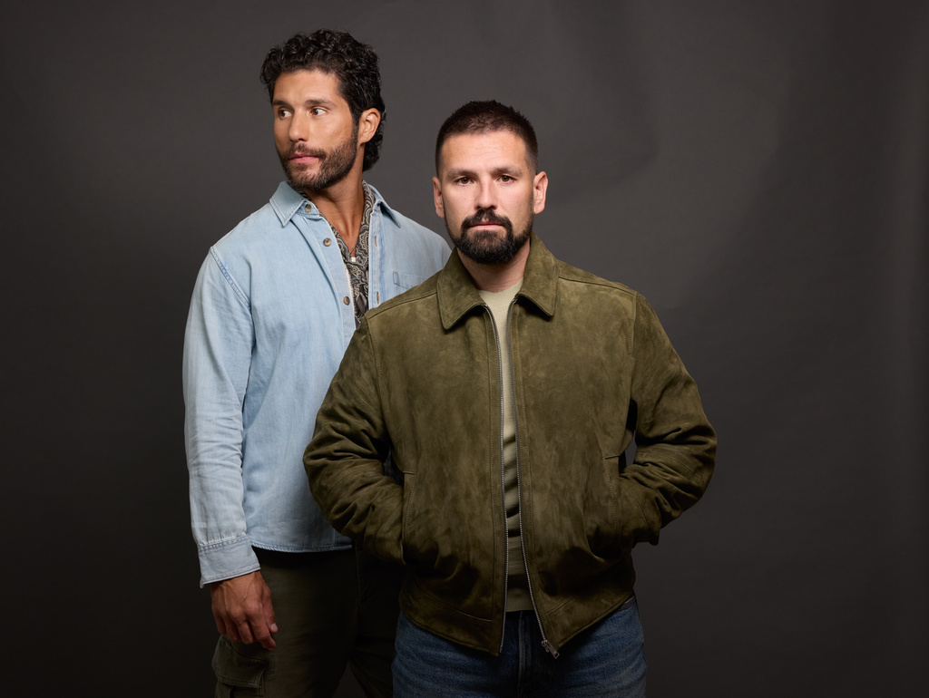 Dan Smyers, left, and Shay Mooney of Dan + Shay pose for a portrait on Thursday, July 30, 2026, in New York. (Photo by Matt Licari/Invision/AP)