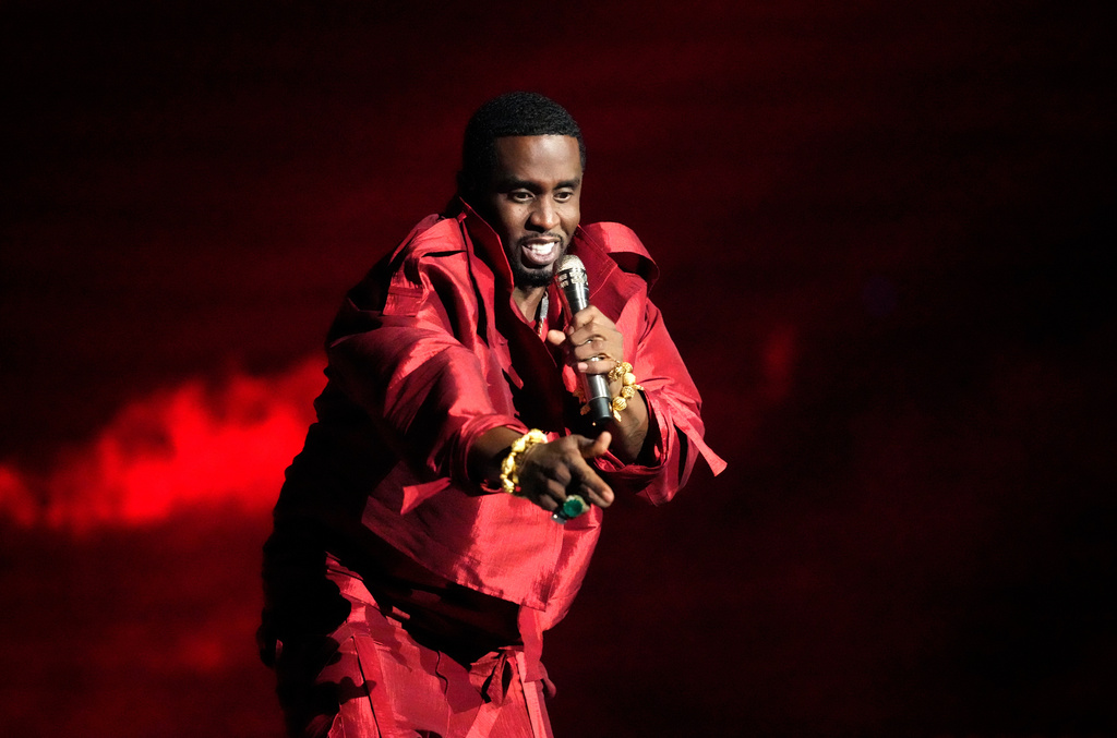 FILE - Sean "Diddy" Combs performs during the MTV Video Music Awards, Sept. 12, 2023, in Newark, N.J. (Photo by Charles Sykes/Invision/AP, File)