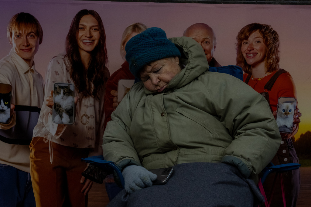 A woman rests in a shelter at a metro station during Russia's massive missile and drone attack in Kyiv, Ukraine, Tuesday, Feb. 3, 2026. (AP Photo/Alex Babenko)