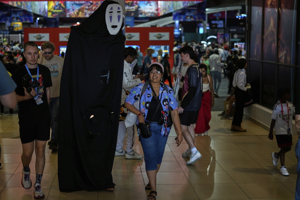 People attend the Comic Con Festival in Johannesburg, South Africa, Saturday, Aug. 30, 2025. (AP Photo/Themba Hadebe)