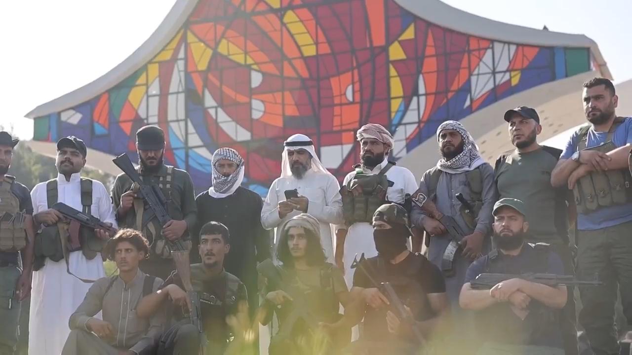 Clan fighters gathered in the Syrian capital Damascus on Saturday to support Bedouin militants in their clashes with Druze armed factions in the southern province of Sweida despite calls for a ceasefire.  (AP video by Ghaith Alsayed)