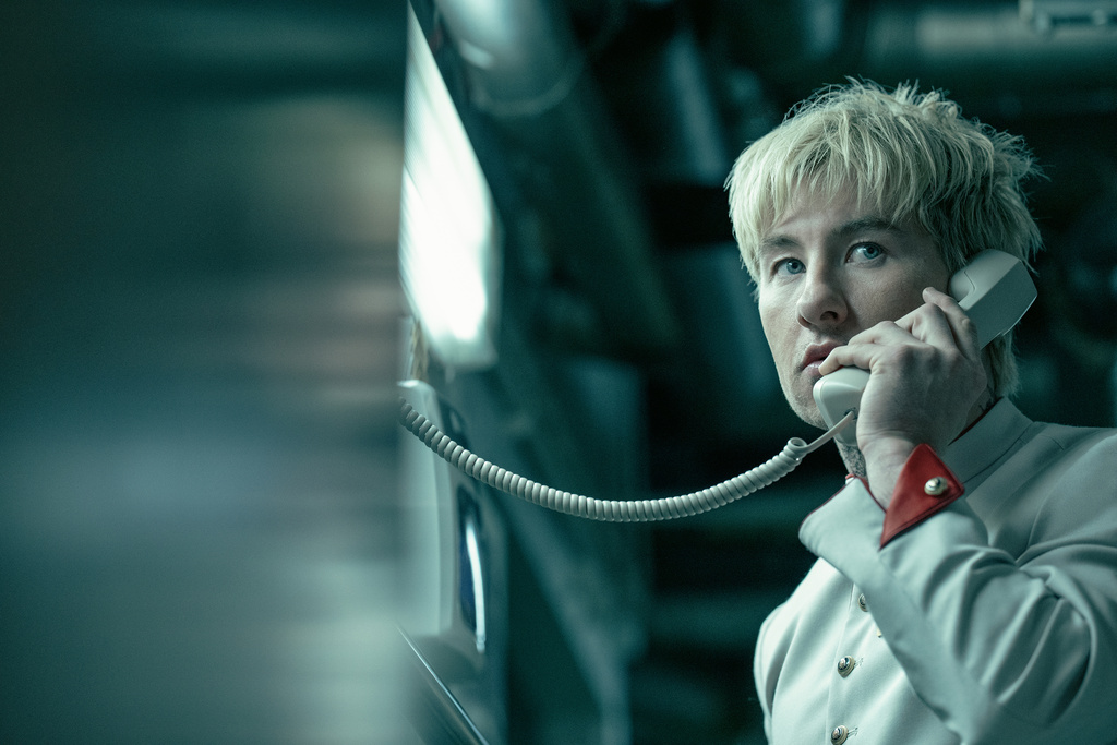 This image released by Amazon MGM Studios shows Barry Keoghan in a scene from "Crime 101." (Amazon MGM Studios via AP)