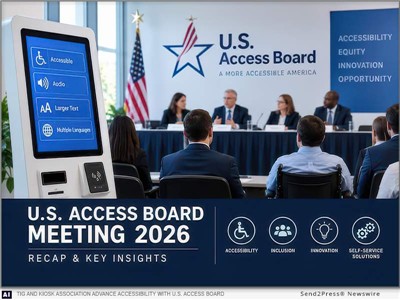 IMAGE CAPTION: TIG and Kiosk Association Advance Accessibility with U.S. Access Board. (Image generated with AI.) | The Industry Group (TIG) and the Kiosk Manufacturer Association (KMA) today highlighted recent work on accessibility, artificial intelligence, payments and self-service technology. The TIG/KMA Accessibility Committee met with the U.S. Access Board on Sept. 15 to discuss how accessibility must evolve .