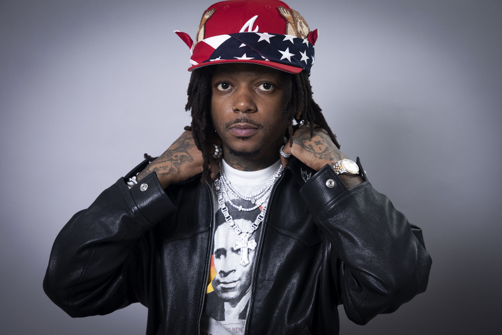 JID poses for a portrait on Tuesday, Aug. 5, 2025, in New York. (Photo by Andy Kropa/Invision/AP)