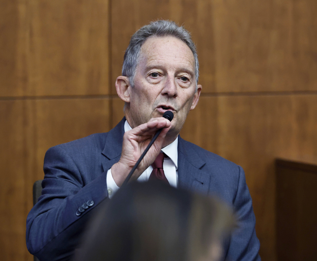 Forensic Phycologist Dr. Kirk Heilbrun speaks on the witness stand during Lindsay Clancy's murder trial at Plymouth Superior Court, Monday, Aug. 24, 2026 in Plymouth, Mass. (Greg Derr/The Patriot Ledger via AP, Pool)
