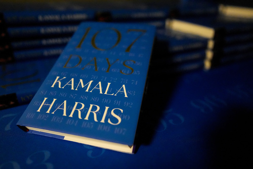 Books written by former Vice President Kamala Harris are displayed, Friday, Oct. 17, 2025, in Birminham, Ala. (AP Photo/Mike Stewart) Books written by former Vice President Kamala Harris are displayed, Friday, Oct. 17, 2025, in Birminham, Ala. (AP Photo/Mike Stewart)
